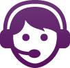 Icon of person with headset representing best tech companies in Portland that provide a helpdesk support plan.