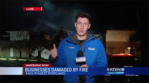 KOIN 6 News coverage of big fire at Macadam Center Business Park in Portland Oregon. These businesses needed a business continuity plan to recovery from this disaster.