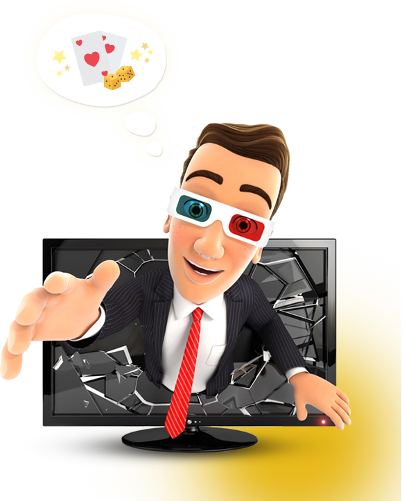 Happy IT manager shaking your hand because you won a free trip to Las Vegas because you referred so many clients to us!