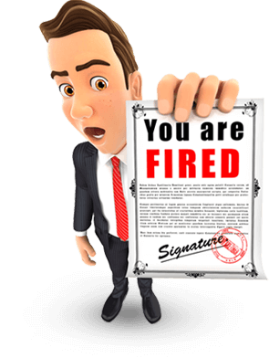Having no IT services management and maintenance by a proactive Portland Managed Services Provider causes this business executive to receive a notice that he is fired because of IT problems.